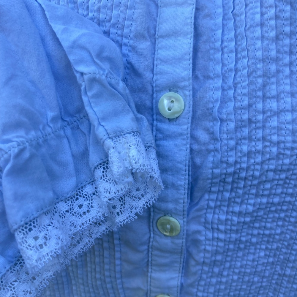 Vintage 90s Laura Ashley Long Sleeve FullLength Cotton Nightgown Dress L - Picture 6 of 8